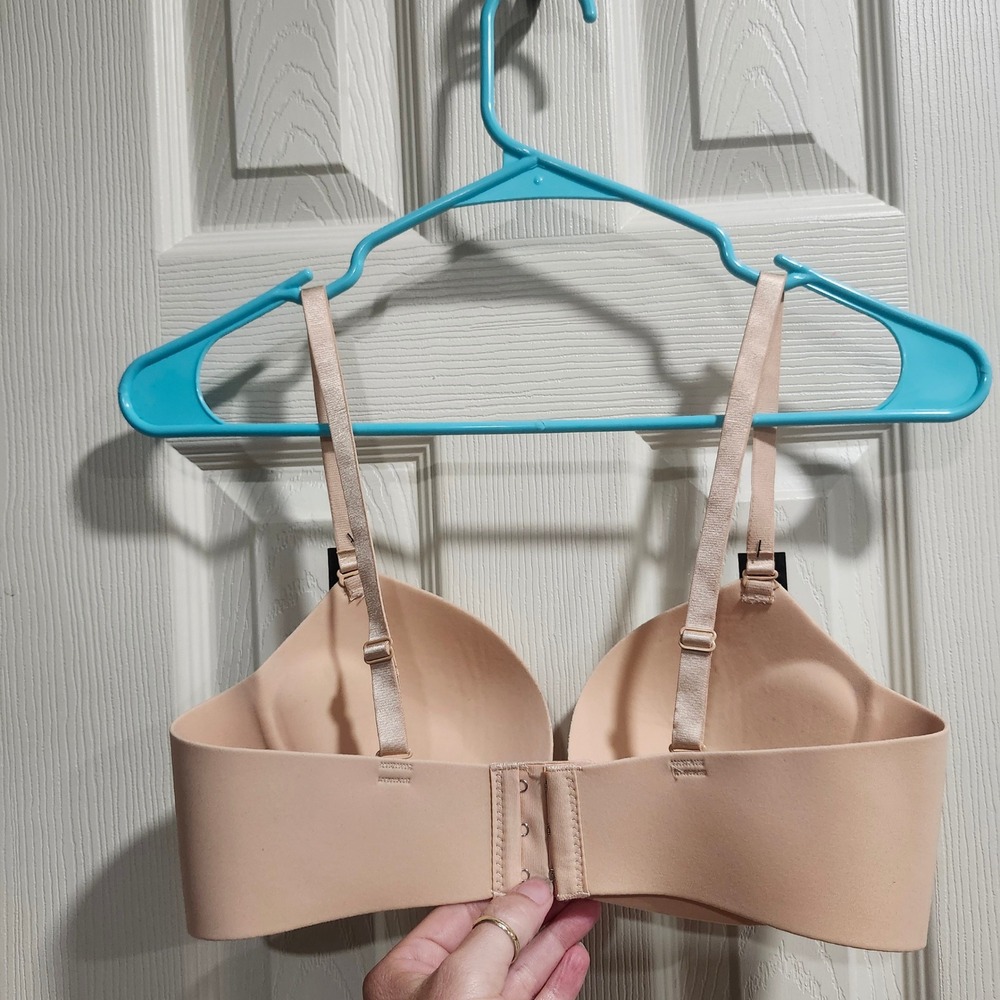 Catherine Malandrino Nude Push Up Bra Wireless Seamless Beige 36B RN146342 - Picture 4 of 8